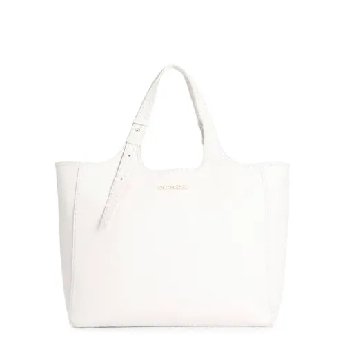 CafèNoir Infilatura shopping bag bianca oro