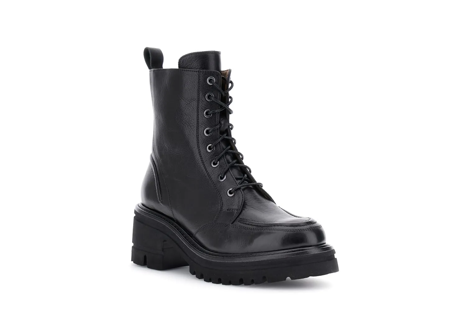CafèNoir Tronchetti Pelle Allacciati Donna carrarmato tacco 5,5 cm
