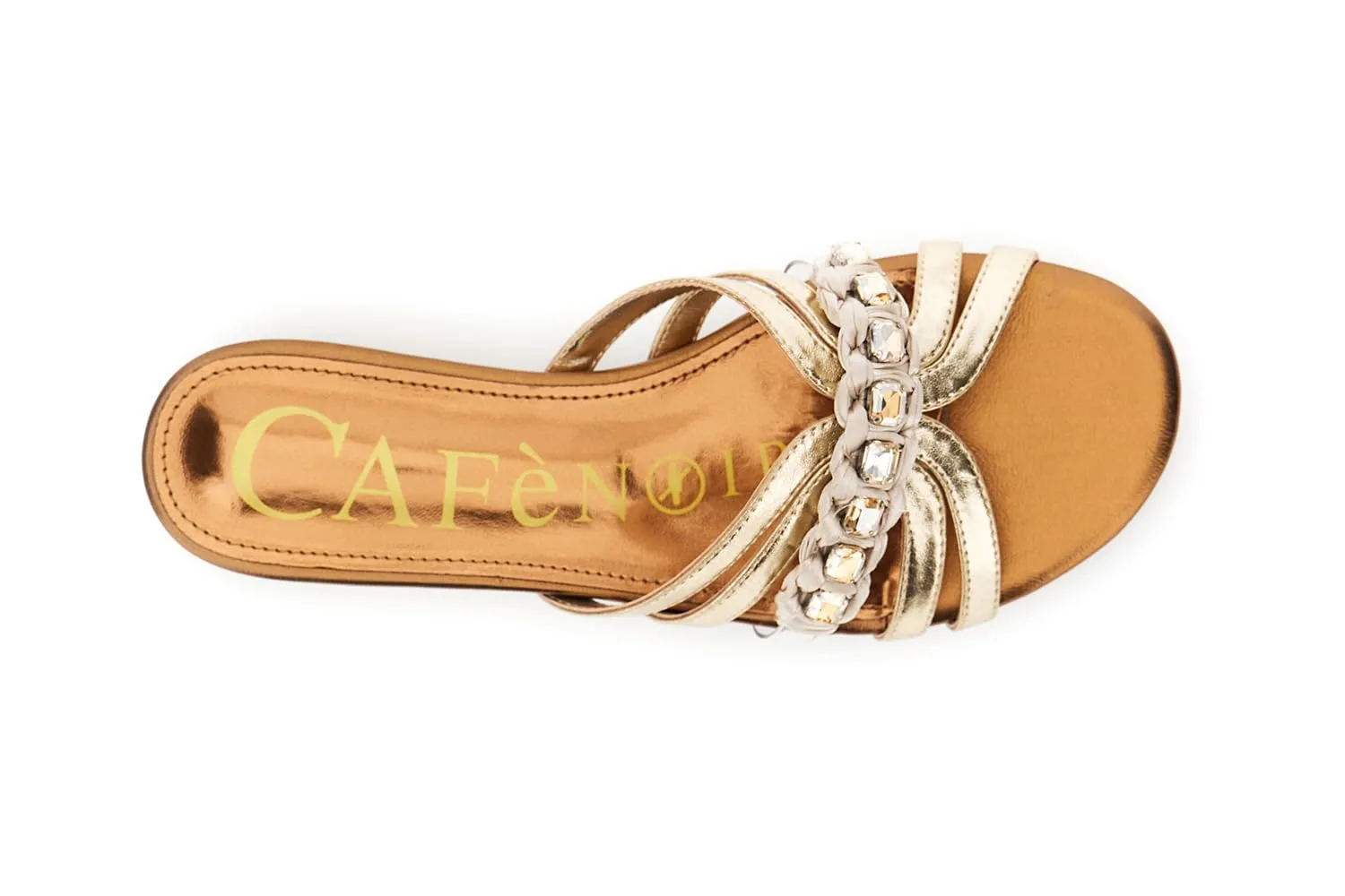 CafèNoir ciabatta donna laminata strass taglia 38 EU