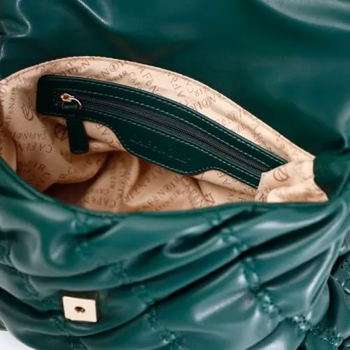 CafèNoir Borsa Pattina Goffrata borsa donna verde onesize