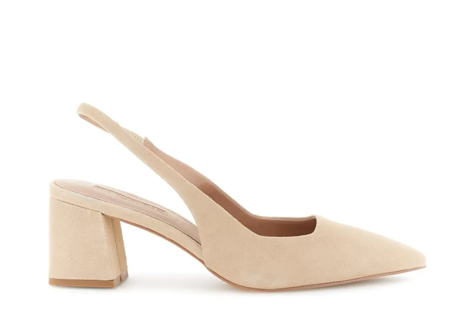 CafèNoir Décolleté Slingback Camoscio Punta