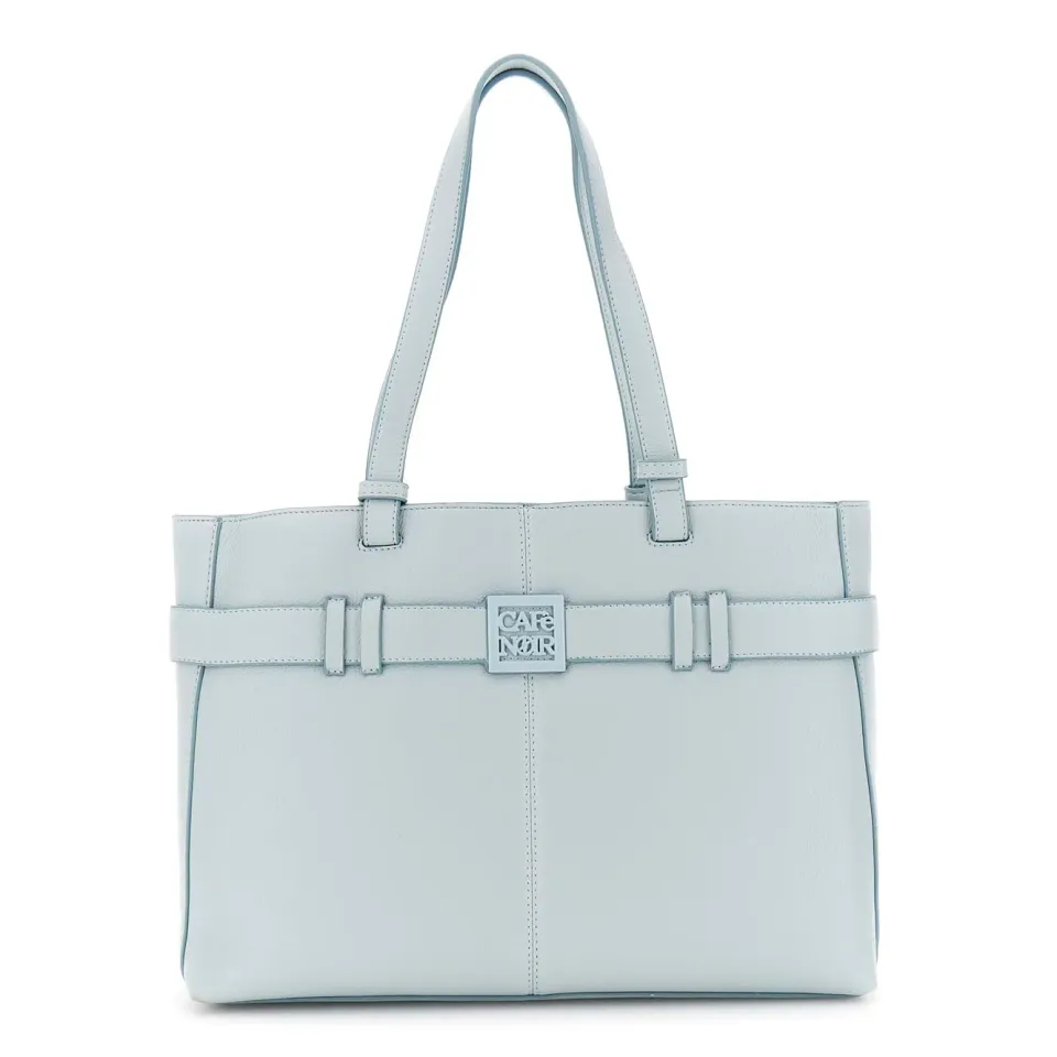 CafèNoir Shopping Bag Donna Cielo Effetto Martellato Cintura