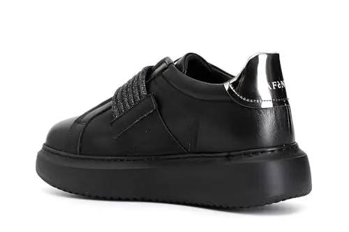 CafèNoir Sneakers Pelle Strass Donna Bianco
