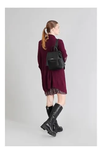 CafèNoir Zaino Trecce Nappe Donna Nero Morbido