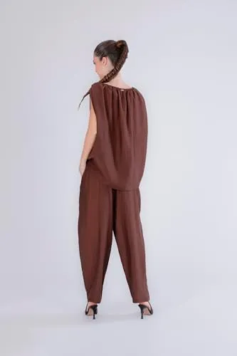 CafèNoir Blusa Giromanica Ampio Espresso M