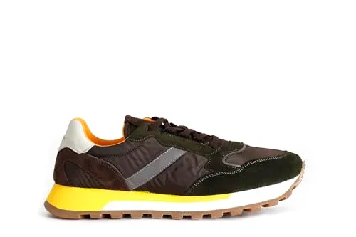 CafèNoir Sneakers Uomo in Pelle Multi Militare 40 EU