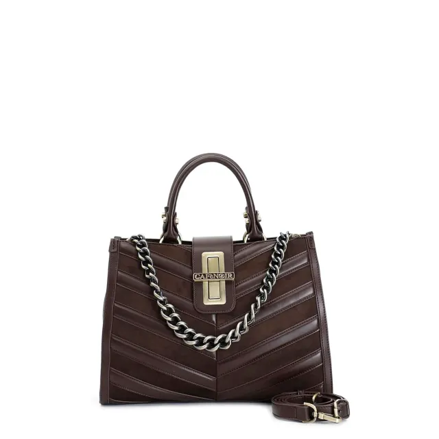 CafèNoir Tote Donna T.Moro Unica Strisce Imbottite Catena