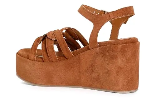 CafèNoir Sandali Gilda Scamosciati 39 Zeppa 9,5 cm
