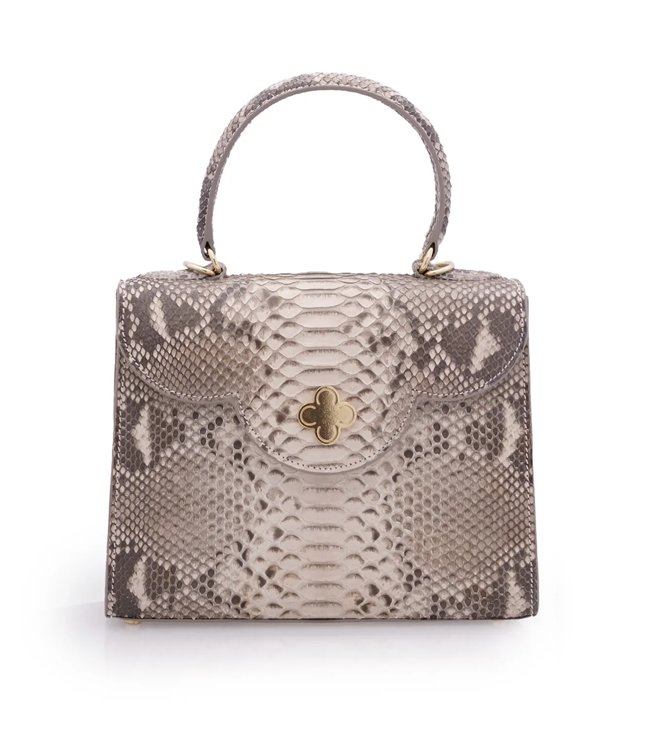 Cardinal Milano First Lady Grey Python borsa pitone grigia