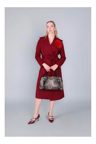 CafèNoir Bauletto Stampa Leopardo Animalier Zip Laterali