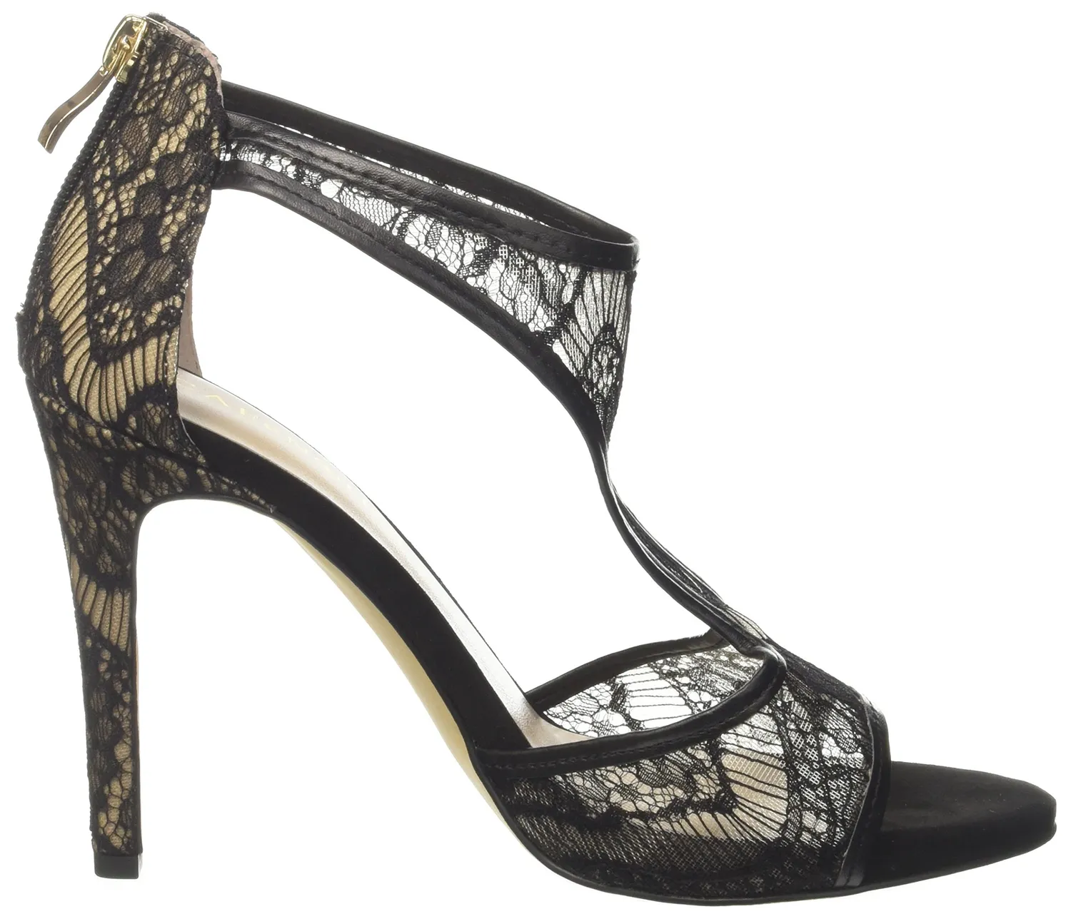 CafèNoir KNB911 Sandali pizzo tacco 105 microfibra