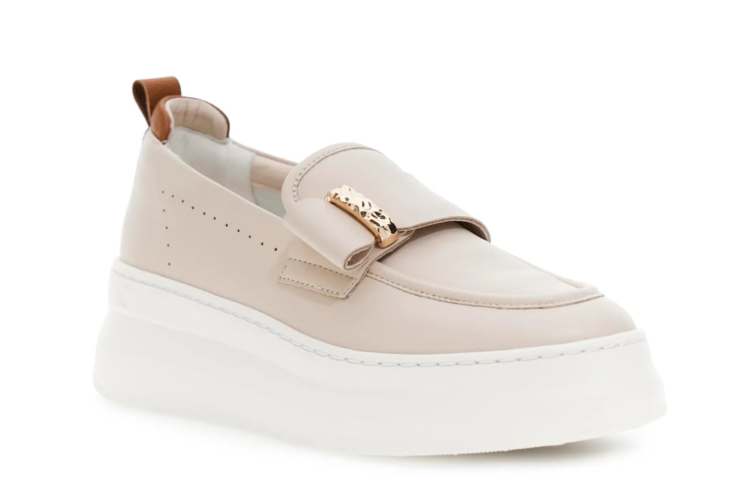CafèNoir Mocassini in Pelle Rivestita Donna 36 EU Beige