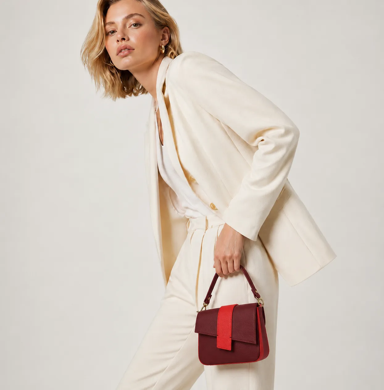 Figus Cherie Medium borsa a mano bicolore