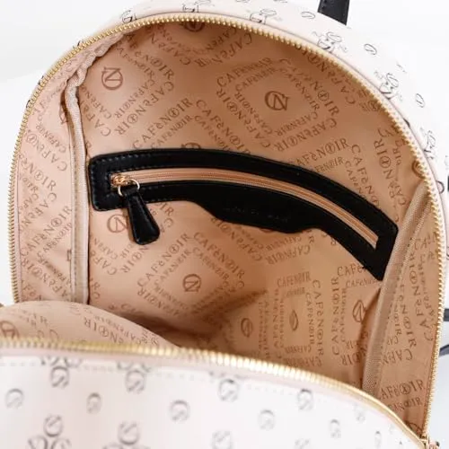 CafèNoir Zaino Donna Saffiano Monogram Nero