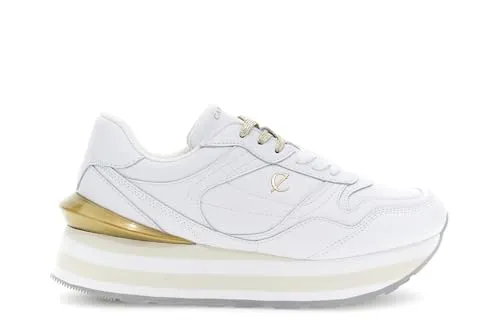CafèNoir Running Donna Pelle Bianco Taglia 39 Nero