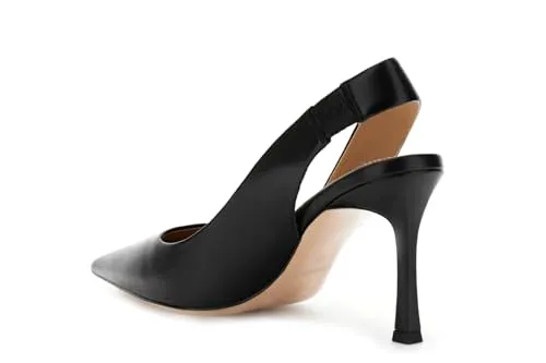 CafèNoir Décolleté Donna in Pelle Nero Slingback 38