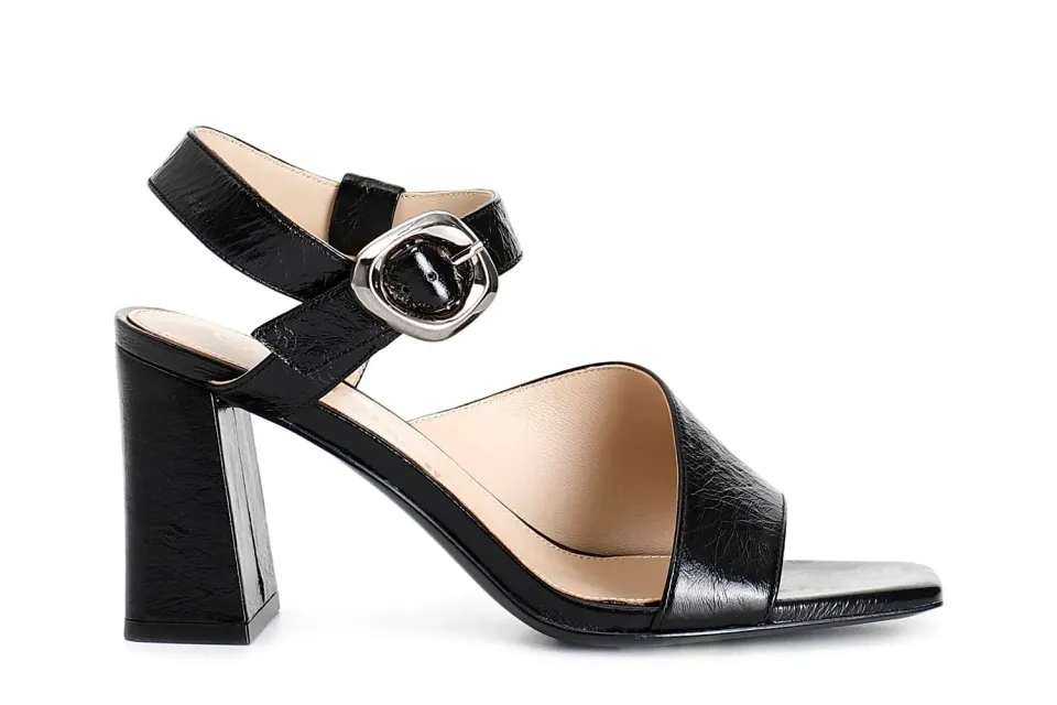 CafèNoir Gilda Sandali Donna Vernice Neri Tacco 8,5 cm 39