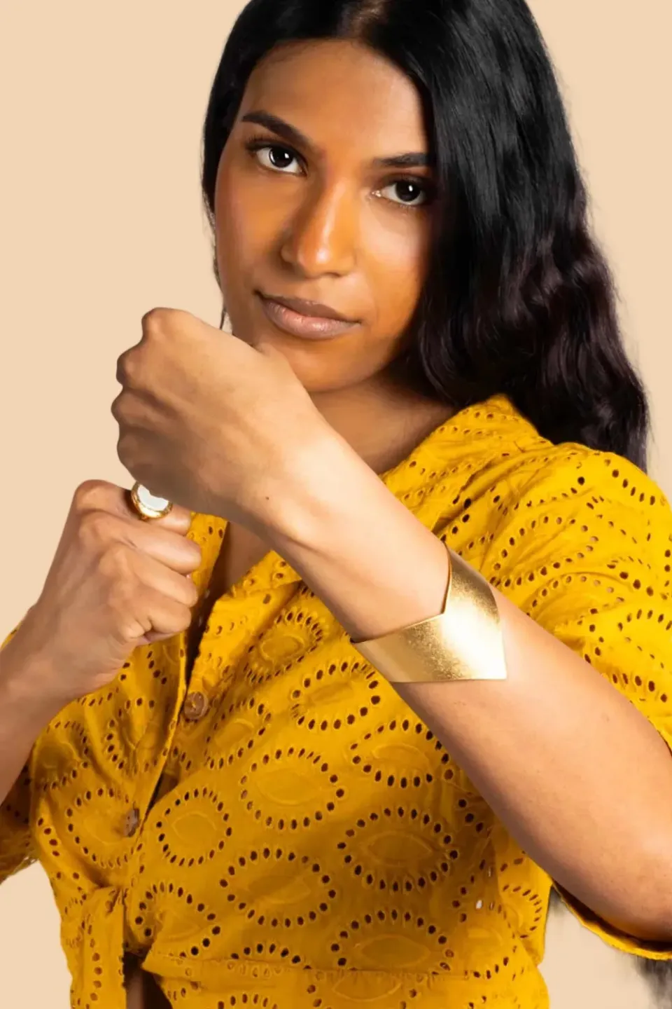 Figus Wonder Woman bracciale oro anallergico