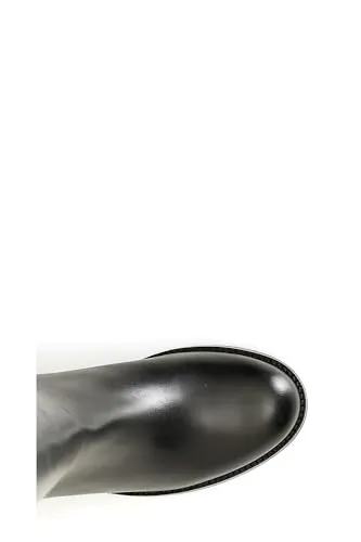 CafèNoir Stivale Donna Pelle Stretch Nero Borchie 50mm