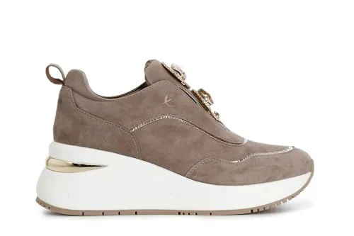 CafèNoir Slip-on Donna Camoscio Taupe Gioiello 39