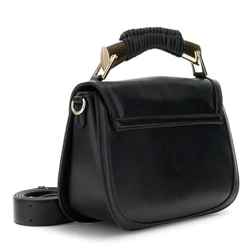 CafèNoir Borsa a Spalla con Pattina Nera Effetto Pelle