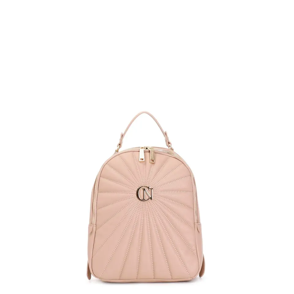 CafèNoir Zaino Trapuntato Donna Cipria Onesize Logo Metallo