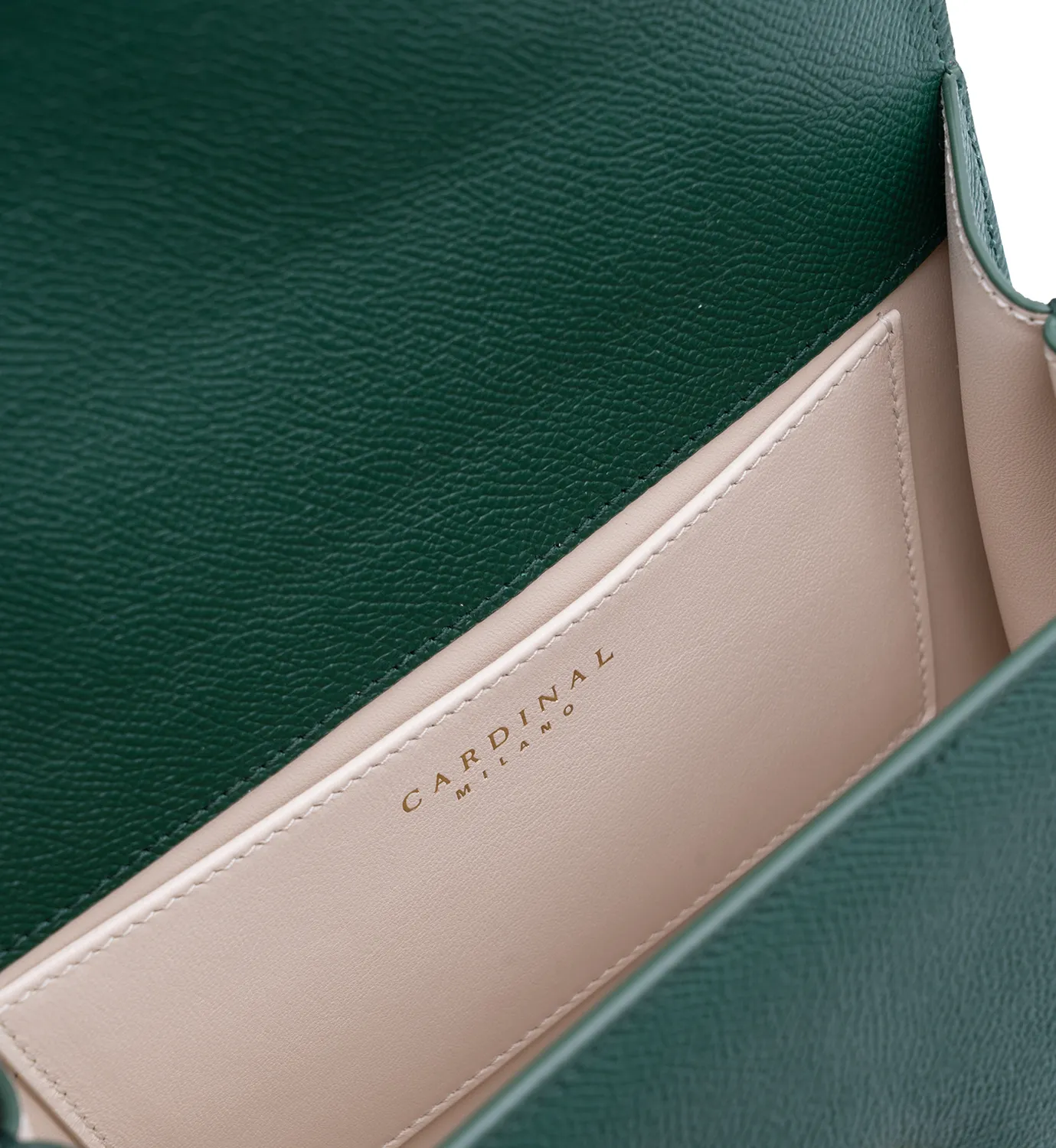Cardinal Milano First Lady Green Textured borsa verde