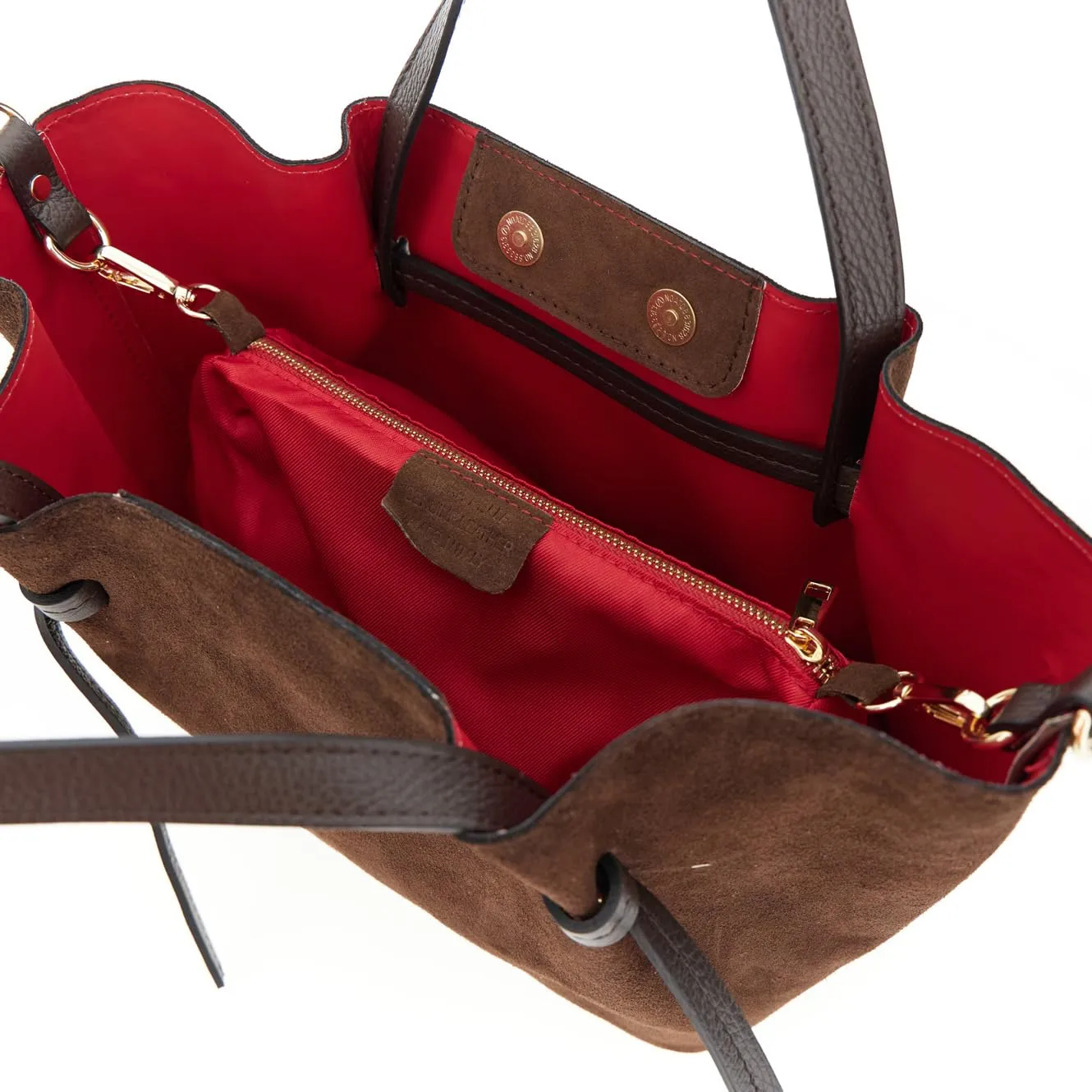 CafèNoir Tote Pelle Scamosciata Pochette Donna