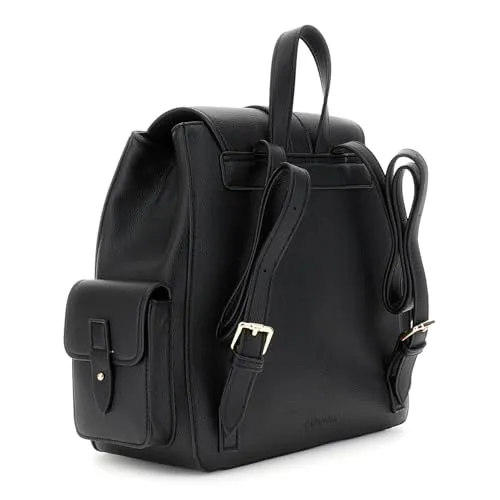 CafèNoir zaino donna grana pattina fibbia nero
