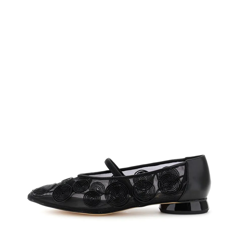 CafèNoir Ballerine Ricamo Cornely Donna Nere Mesh
