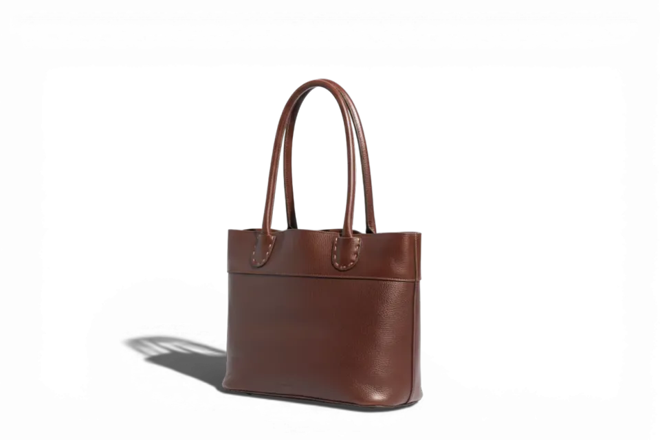Aigin Milano Handmade Tote Borsa Pelle Naturale Tracolla