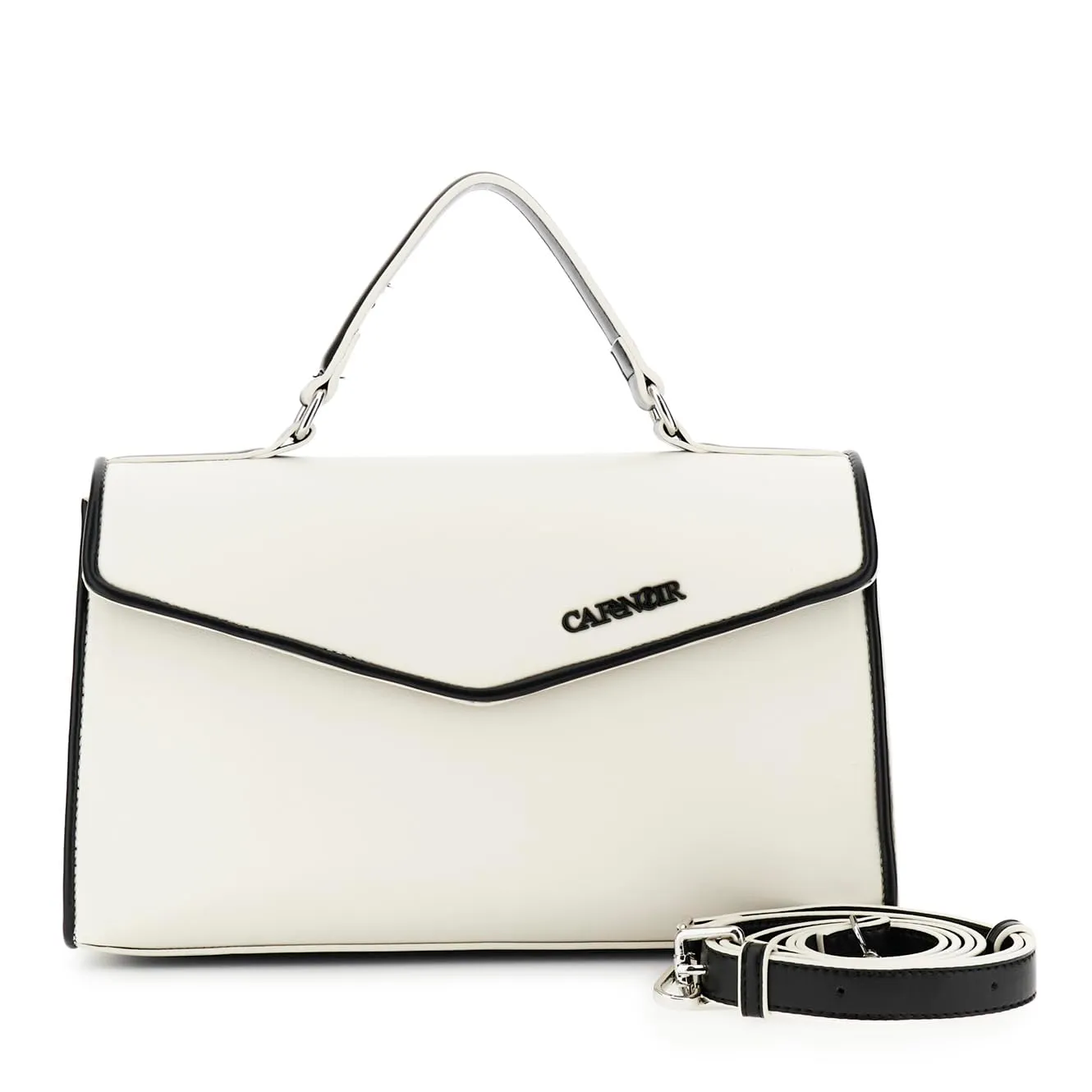 CafèNoir Borsa a Mano con Pattina Leopard Manico Imbottito