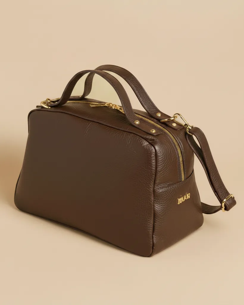 Figus Otto Borsa a Spalla Azzurro Dust Pelle Martellata