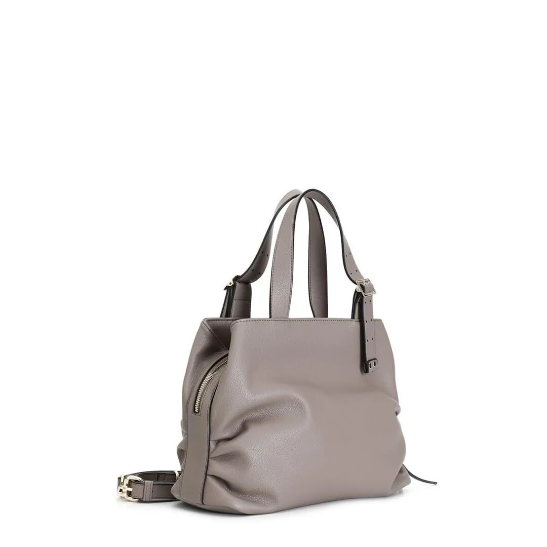 CafèNoir Bauletto M005 manico fibbia borsa taupe