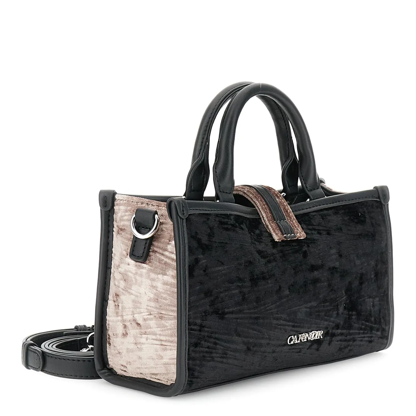 CafèNoir Minibag Velluto Similpelle con Fibbia