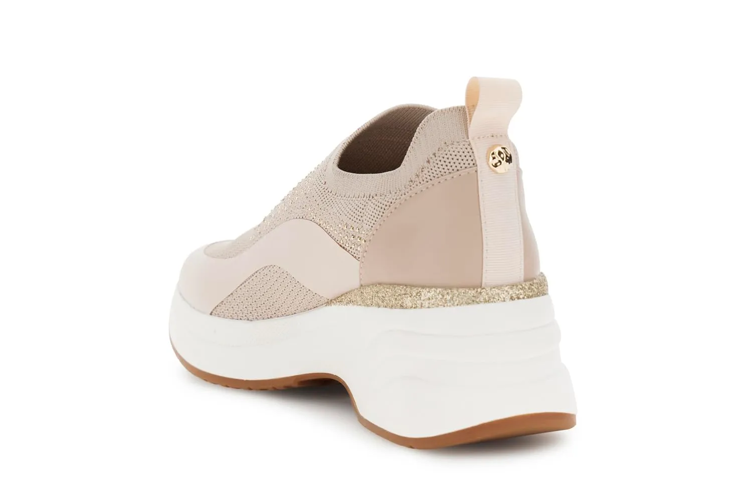 CafèNoir Running Slip-on Strass Sneakers Donna Cipria 36 EU