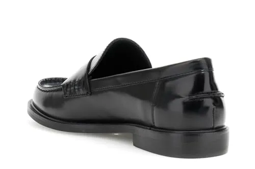 CafèNoir mocassini donna neri spazzolati tacco 2 cm