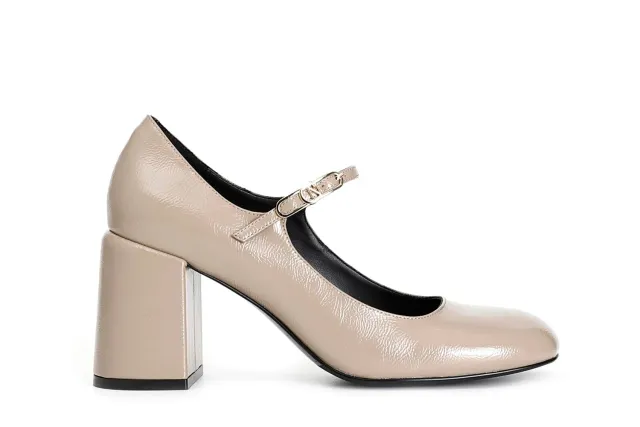 CafèNoir Décolleté Donna Naplak Fibbia Taupe 39 Tacco 80
