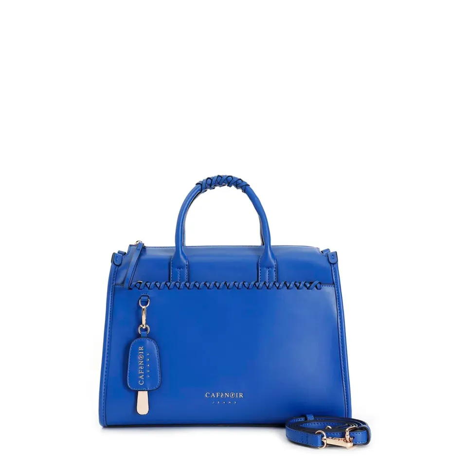 CafèNoir Tote Donna Blu Intrecciata Charm
