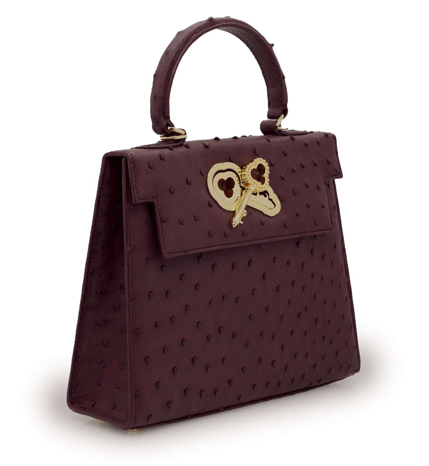 Cardinal Milano Lady Cardinal borsa struzzo bordeaux