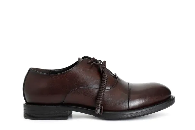 CafèNoir Francesina Uomo Pelle Nero Stringata
