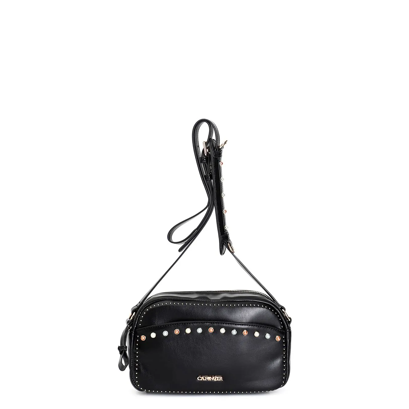 CafèNoir Camera Bag Avorio con Pietre