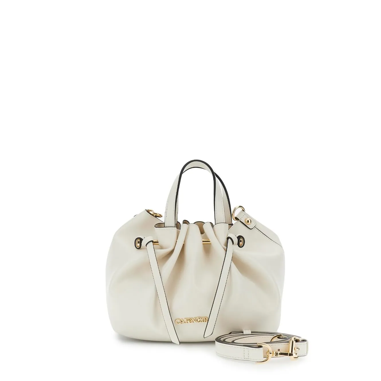 CafèNoir Mini Tote Morbida Verde con Pochette Interna