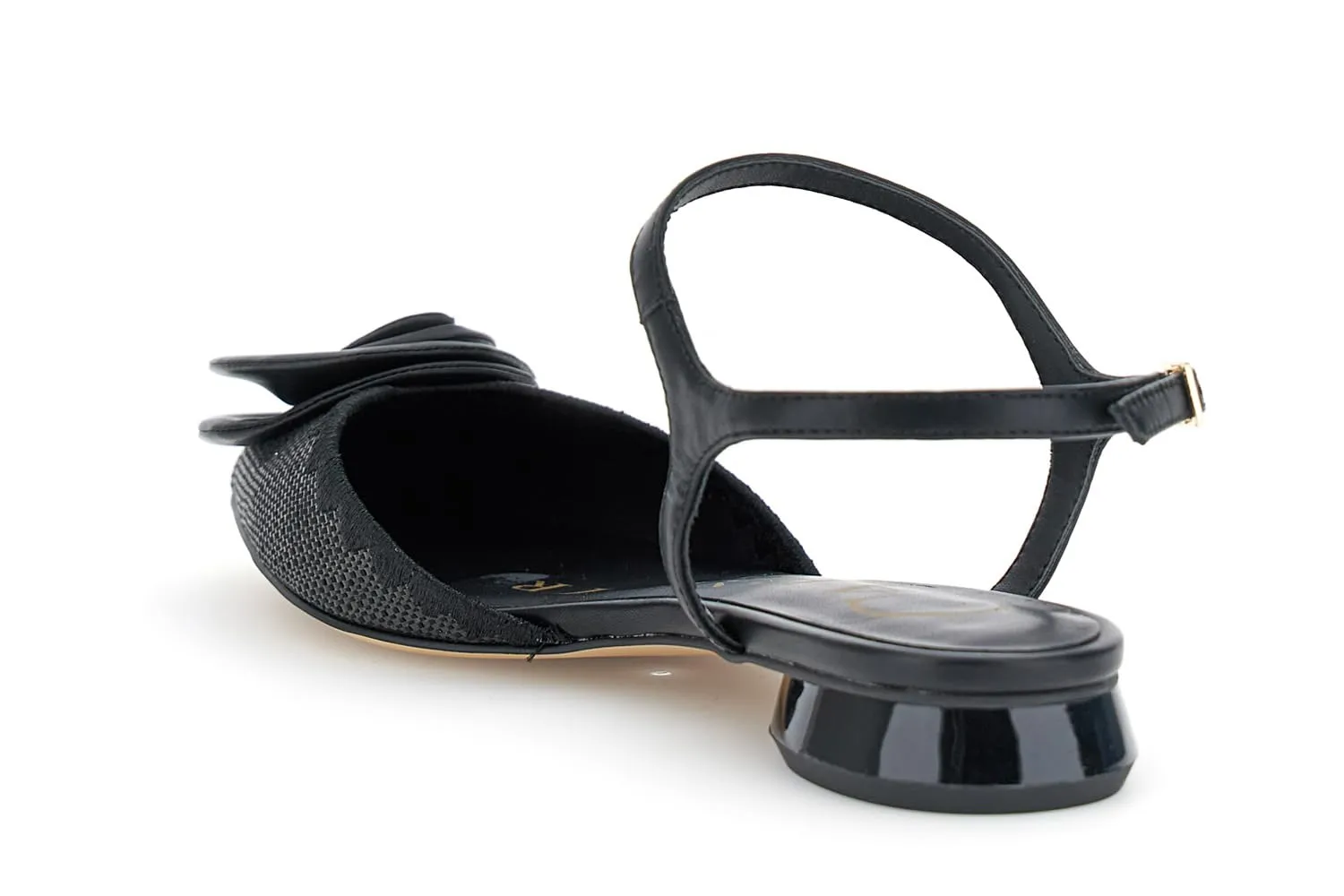 CafèNoir Gilda Slingback Fiore Donna Beige Effetto Pelle