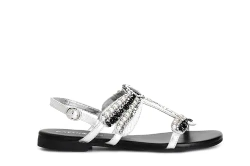 CafèNoir Sandali Libellula Tacco 2 cm Fodera Pelle Multi Nero