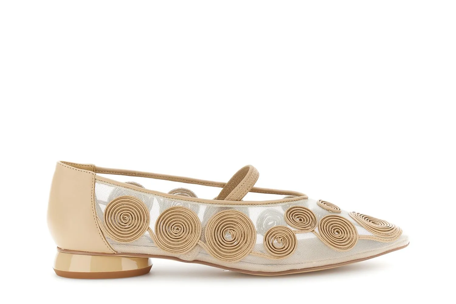 CafèNoir Ballerine Ricamo Cornely Donna Nere Mesh