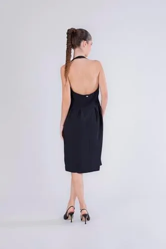 CafèNoir Abito Scollo Americana Cadì Nero 38