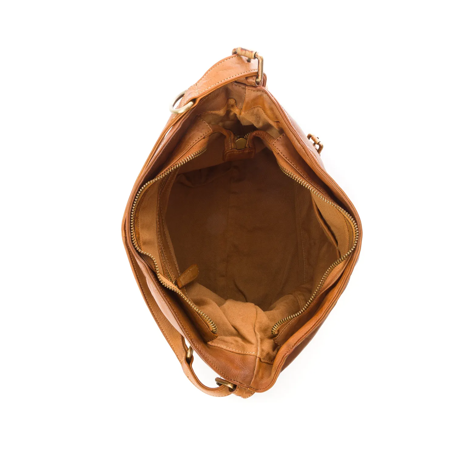 La Via Firenze Unique U010 Unica borsa tracolla cuoio 42cm