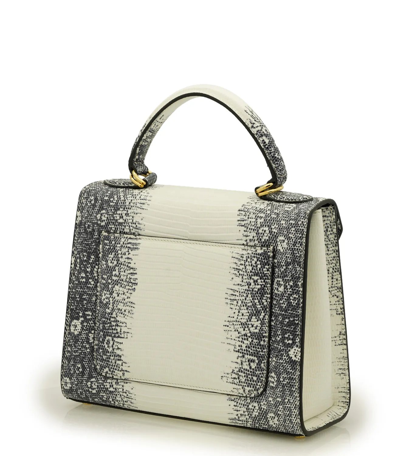 Cardinal Milano First Lady Grey Lizard borsa a mano grigia