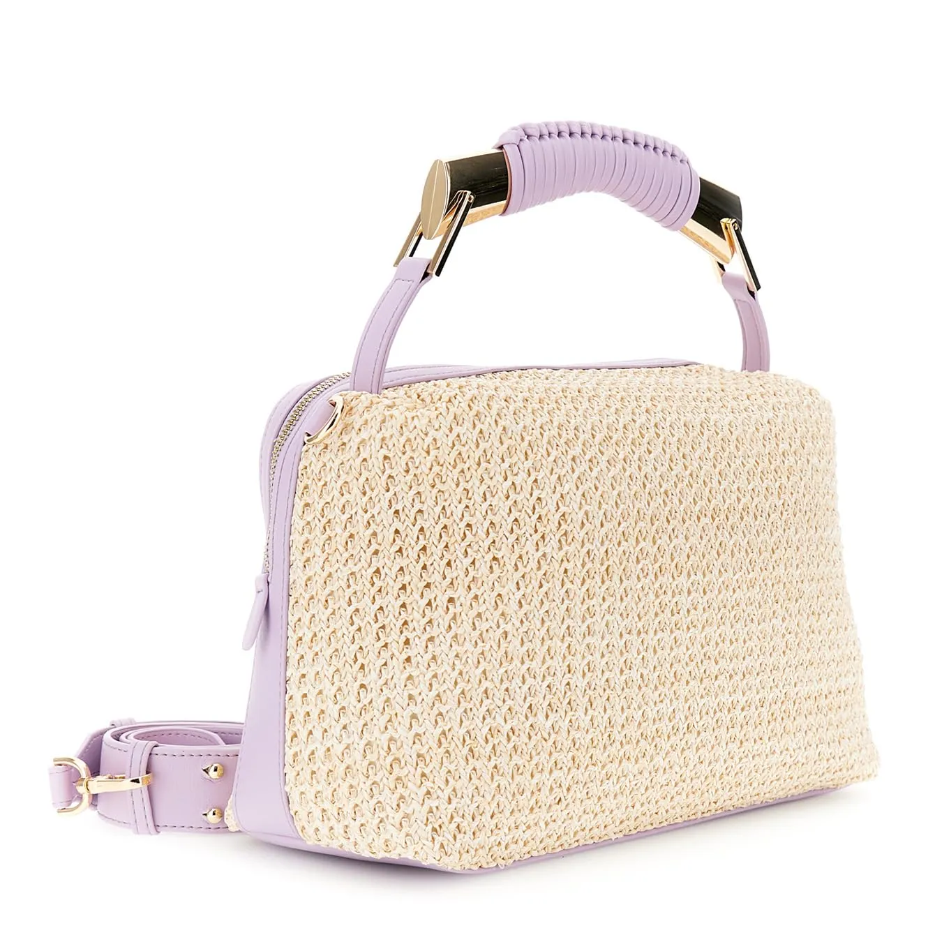 CafèNoir Bauletto Donna in Raffia con Pattina Taglia Unica